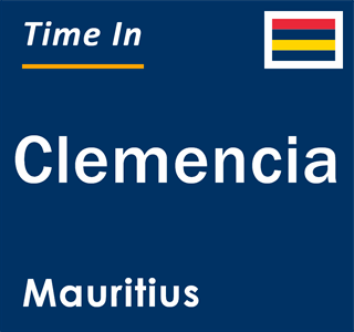 Current local time in Clemencia, Mauritius