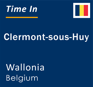 Current local time in Clermont-sous-Huy, Wallonia, Belgium