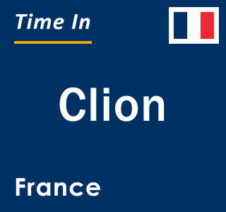 Current local time in Clion, France