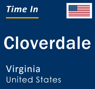 Current local time in Cloverdale, Virginia, United States