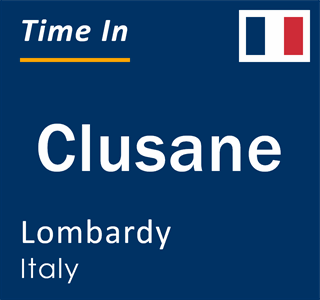 Current local time in Clusane, Lombardy, Italy