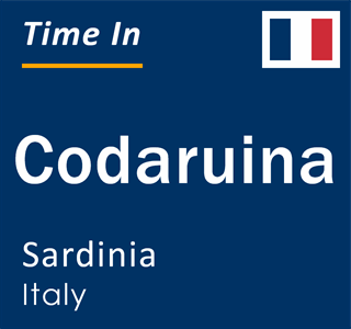 Current local time in Codaruina, Sardinia, Italy