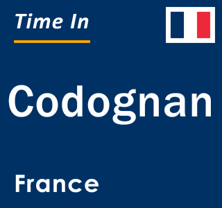 Current local time in Codognan, France