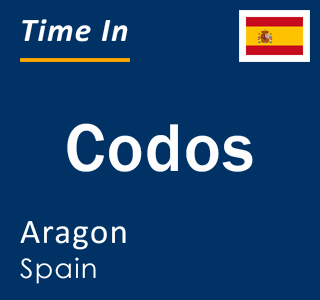 Current local time in Codos, Aragon, Spain