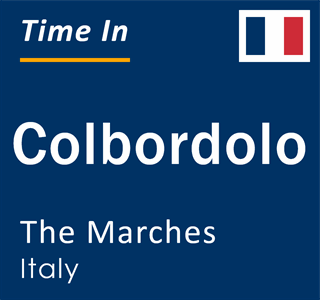 Current local time in Colbordolo, The Marches, Italy