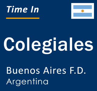 Current local time in Colegiales, Buenos Aires F.D., Argentina