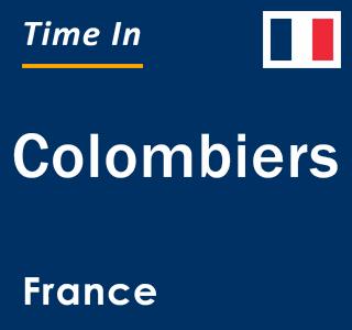 Current local time in Colombiers, France