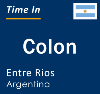 Current local time in Colon, Entre Rios, Argentina