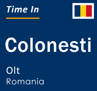 Current local time in Colonesti, Olt, Romania