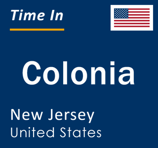 Current local time in Colonia, New Jersey, United States