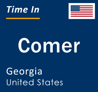 Current local time in Comer, Georgia, United States