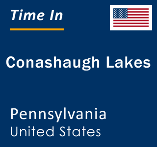 Current local time in Conashaugh Lakes, Pennsylvania, United States