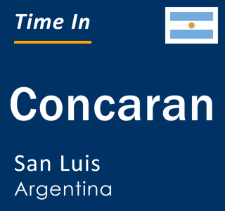 Current local time in Concaran, San Luis, Argentina