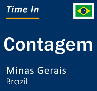 Current local time in Contagem, Minas Gerais, Brazil