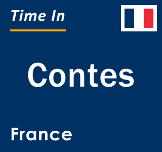 Current local time in Contes, France