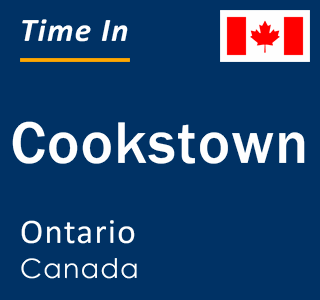 Current local time in Cookstown, Ontario, Canada