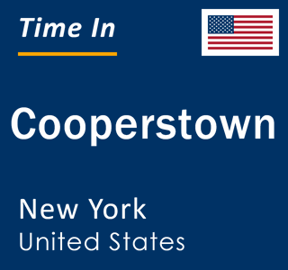 Current local time in Cooperstown, New York, United States