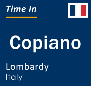 Current local time in Copiano, Lombardy, Italy