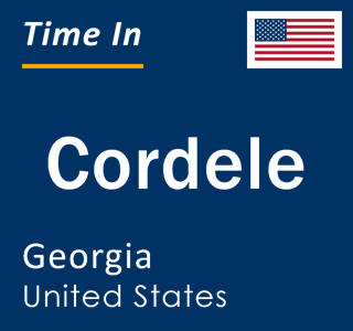 Current local time in Cordele, Georgia, United States