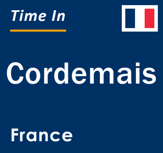 Current local time in Cordemais, France