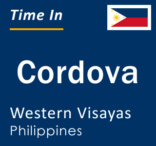 Current local time in Cordova, Western Visayas, Philippines