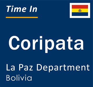 Current local time in Coripata, La Paz Department, Bolivia