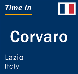 Current local time in Corvaro, Lazio, Italy