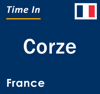 Current local time in Corze, France