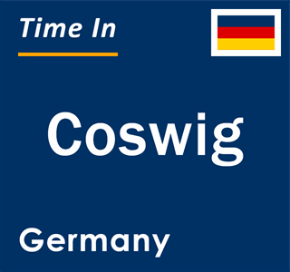 Current local time in Coswig, Germany