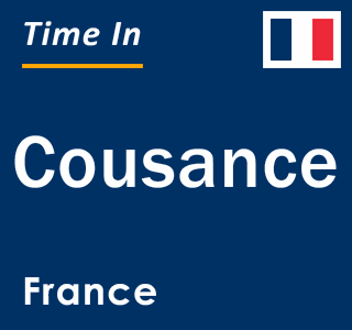 Current local time in Cousance, France