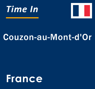 Current local time in Couzon-au-Mont-d'Or, France