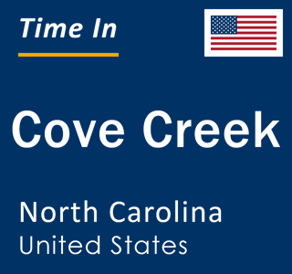 Current local time in Cove Creek, North Carolina, United States