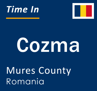 Current local time in Cozma, Mures County, Romania