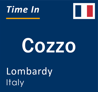 Current local time in Cozzo, Lombardy, Italy