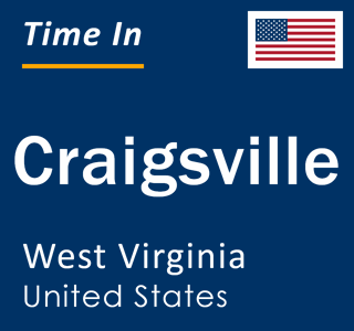 Current local time in Craigsville, West Virginia, United States