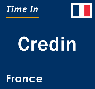 Current local time in Credin, France