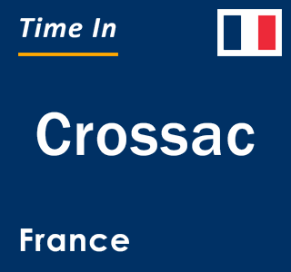 Current local time in Crossac, France