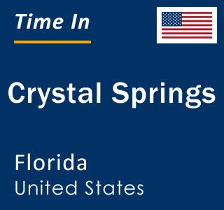 Current local time in Crystal Springs, Florida, United States