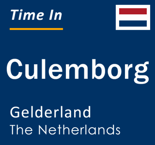 Current local time in Culemborg, Gelderland, The Netherlands