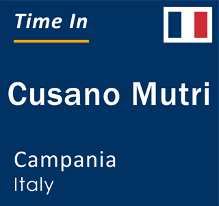 Current local time in Cusano Mutri, Campania, Italy