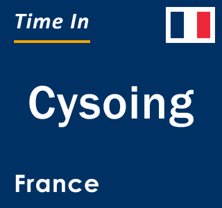 Current local time in Cysoing, France