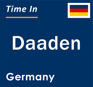 Current local time in Daaden, Germany