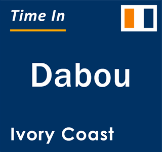 Current local time in Dabou, Ivory Coast