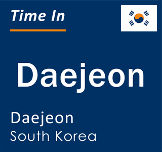 Current local time in Daejeon, Daejeon, South Korea