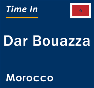 Current local time in Dar Bouazza, Morocco