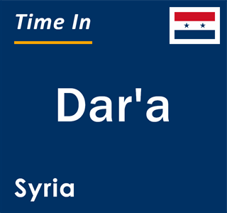 Current local time in Dar'a, Syria