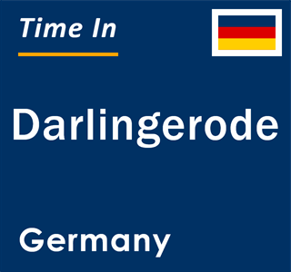 Current local time in Darlingerode, Germany