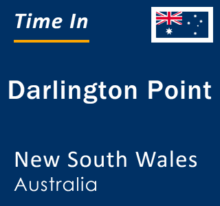 Current local time in Darlington Point, New South Wales, Australia