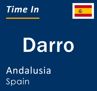 Current local time in Darro, Andalusia, Spain