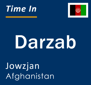 Current local time in Darzab, Jowzjan, Afghanistan